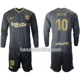 FC Barcelona Lionel Messi 10 Kinder Auswärts Trikotsatz 2020/21 Langarm (+ Kurze Hosen)